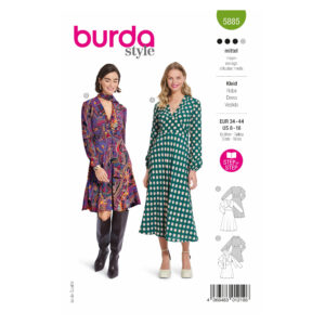 Burda Style Schnittmuster Nr. 5885 - Kleid - feminin - glockig ausgestellt
