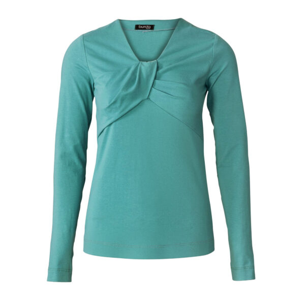 Burda Style Schnittmuster Nr. 5886 - Shirt - asymmetrische Schnittführung – Bild 3