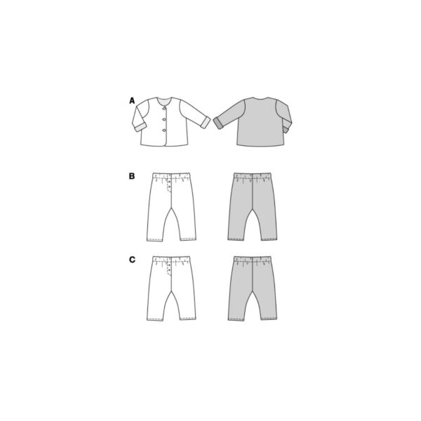 Burda Kids Schnittmuster Nr. 9231 - Kombination - Jacke und Schlupfhose – Bild 7