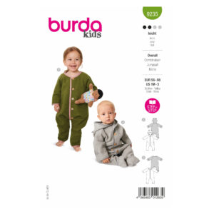 Burda Kids Schnittmuster Nr. 9235 - Overall - Jumpsuit - knöpfbar