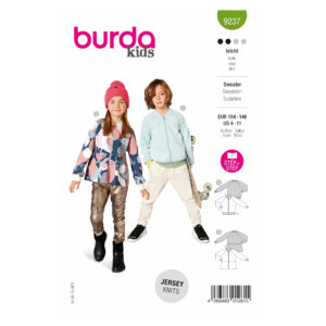 Burda Kids Schnittmuster Nr. 9237 - Sweater - Blouson - Raglanärmel - lässig