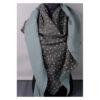 XXL Tuch - erlesenes Maxituch - Musselin - Khaki/ Mint - Pusteblume - doppellagig - ca. 2,40m x 1,50m – Bild 3