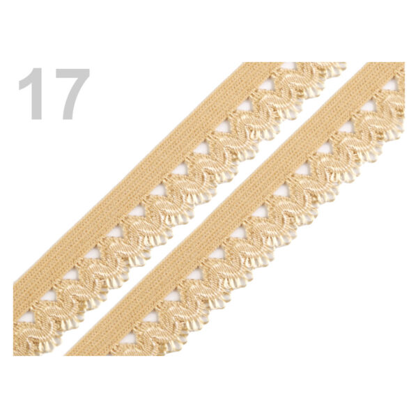 0.94 EUR/ m - 3m Rüschengummi - 15 mm -verschiedene Farben – Bild 10