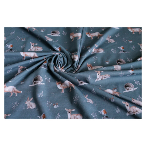 18.50EUR/ 1m - Baumwolljersey, Kindermotiv - Tiere - Forest Animals by Christiane Zielinski – Bild 4