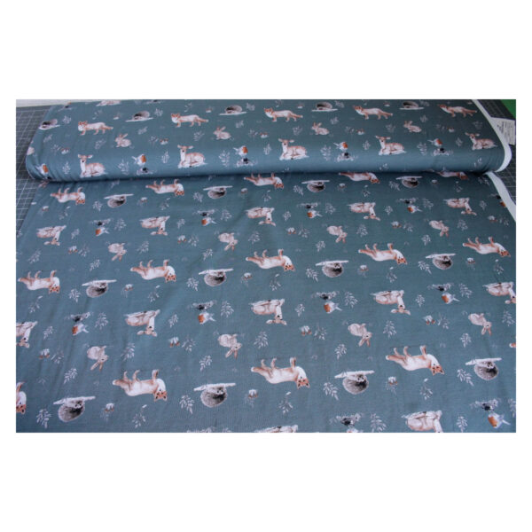 18.50EUR/ 1m - Baumwolljersey, Kindermotiv - Tiere - Forest Animals by Christiane Zielinski – Bild 2