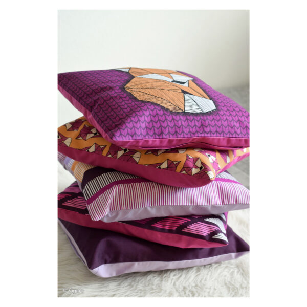 18.74EUR/m - Canvas Panel - Cozy Pillow DIY - pink / bordeaux - Panel 100 cm – Bild 2