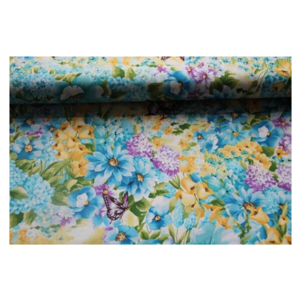 13.80 EUR/m, Baumwollstoffe, Patchworkstoff, Baumwolle, Butterfly Meadow 1