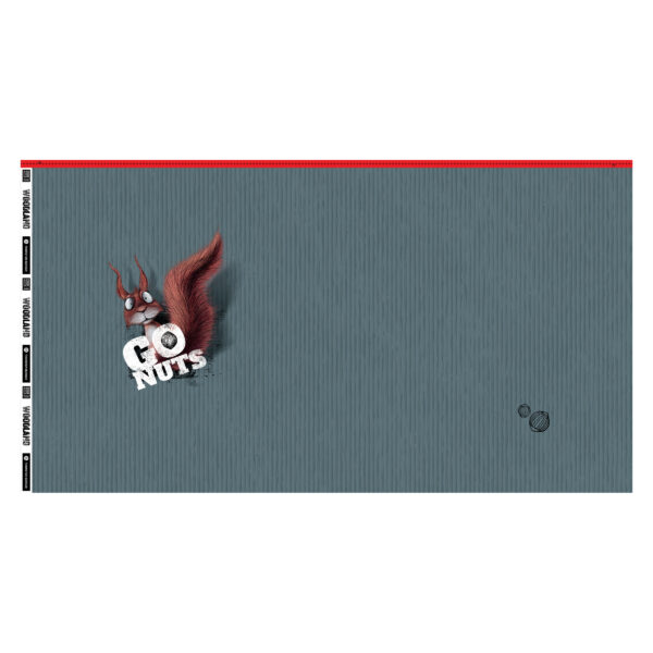 20.80EUR/m - French Terry - Sommersweat - Thorsten Berger - Panel Go Nuts - Braun, Grau – Bild 3