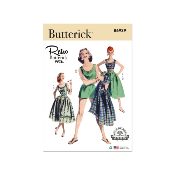 Butterick Schnittmuster - Retro - B6939 - Kleid der 50er Jahre