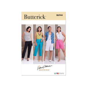 Butterick Schnittmuster - B6944 - schlichte Hose mit schrägen Tascheneingriffen