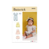 Butterick Schnittmuster - B6950 - Babykombination- Overall, Pumphose und Kleid