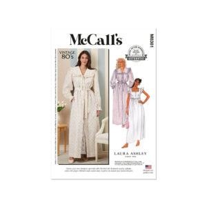 McCalls Schnittmuster M8381 - Damen Nachtwäsche - Nachthemd - Morgenmantel - Vintage