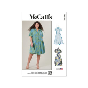McCalls Schnittmuster M8385 - legeres Sommerkleid mit Raglanärmeln, starke Größen