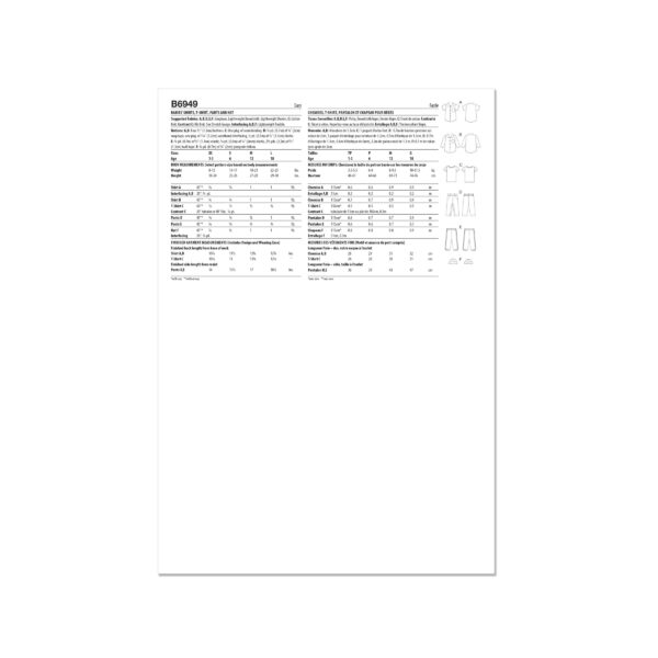 Butterick Schnittmuster - B6949 - Babykombination- Hose und Hemd – Bild 9