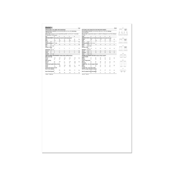 Butterick Schnittmuster - B6951 - Babykombination- Hose, Bluse oder Kleid – Bild 7