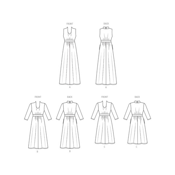 Butterick Schnittmuster - B6940 - Kleid mit Taillenbund – Bild 9