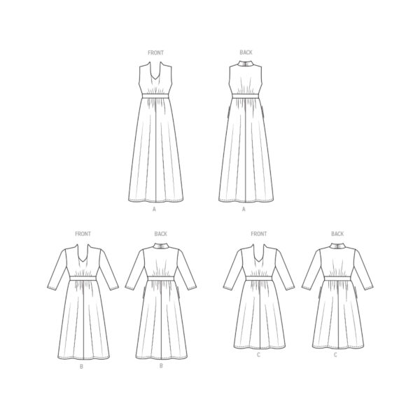 Butterick Schnittmuster - B6941 - Kleid mit Taillenbund, starke Größen – Bild 9