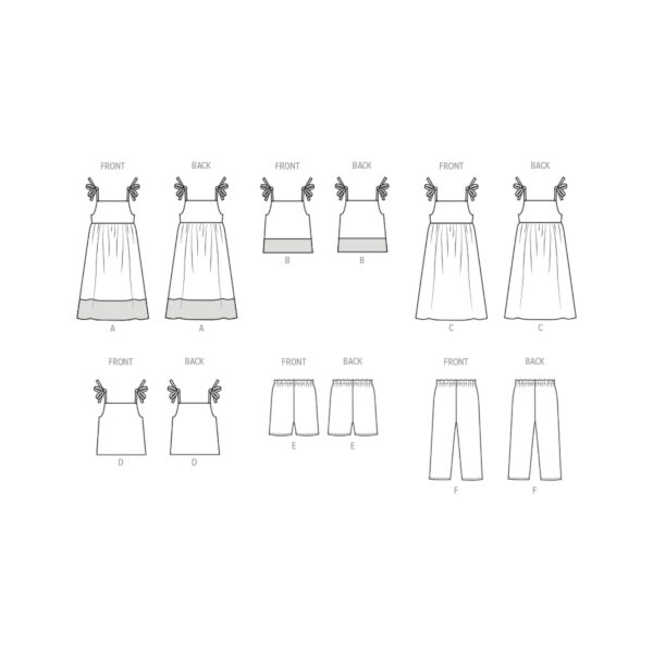 Butterick Schnittmuster - B6952 - Mädchen Sommeroutfit – Bild 8