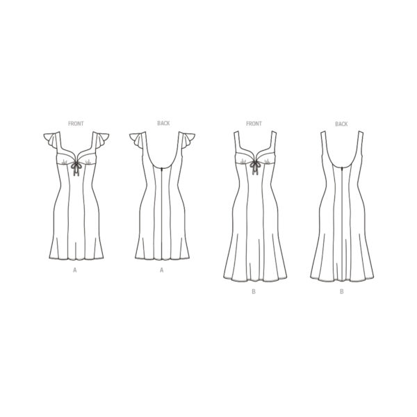 McCalls Schnittmuster M8382 - sommerliches Kleid mit Bindeverschluss – Bild 8