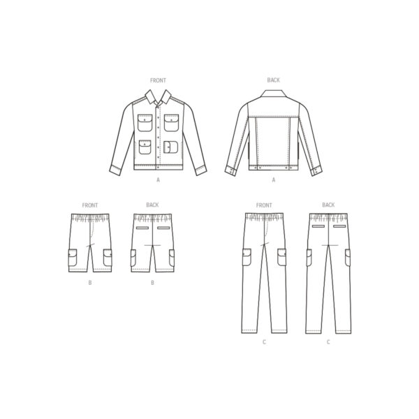 McCalls Schnittmuster M8393 - Herrenjeans und Herrenjeansjacke – Bild 9