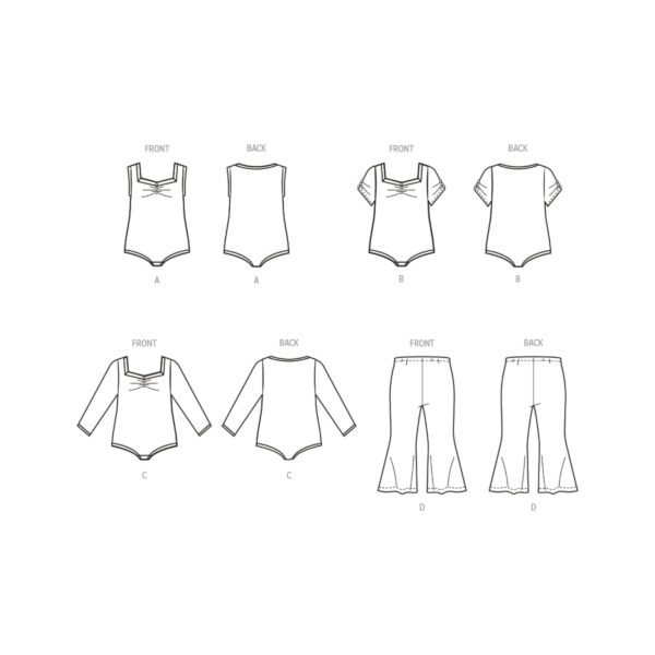 McCalls Schnittmuster M8394 - Kinderbody, Kinderhose – Bild 8
