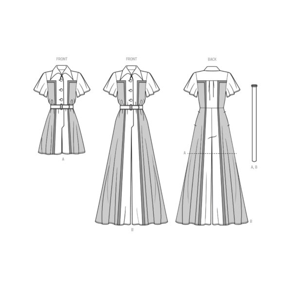 knowME Schnittmuster - ME2027 - eleganter Overall, auch bodenlang – Bild 8