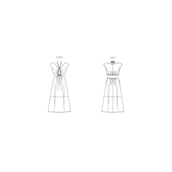 Vogue Schnittmuster V1951 - raffiniertes, ärmelloses Kleid – Bild 5