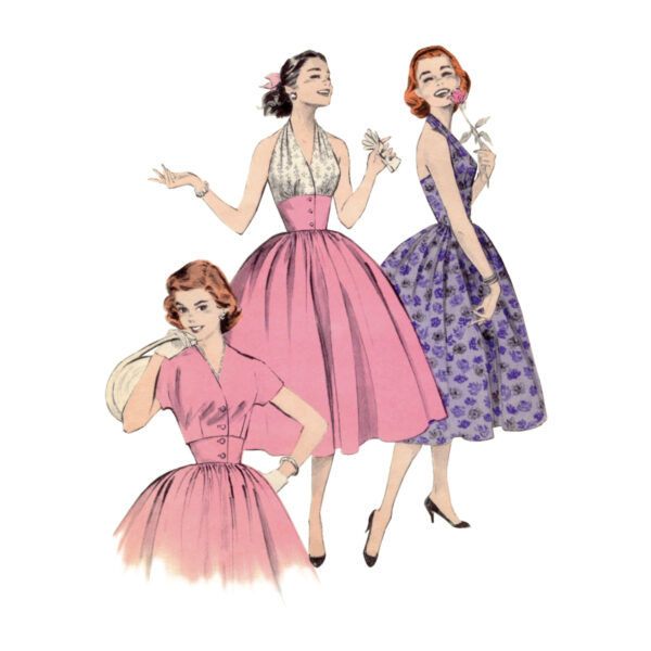 Butterick Schnittmuster - Retro - B6938 - Kleid der 50er Jahre – Bild 2
