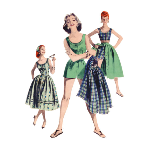 Butterick Schnittmuster - Retro - B6939 - Kleid der 50er Jahre – Bild 2