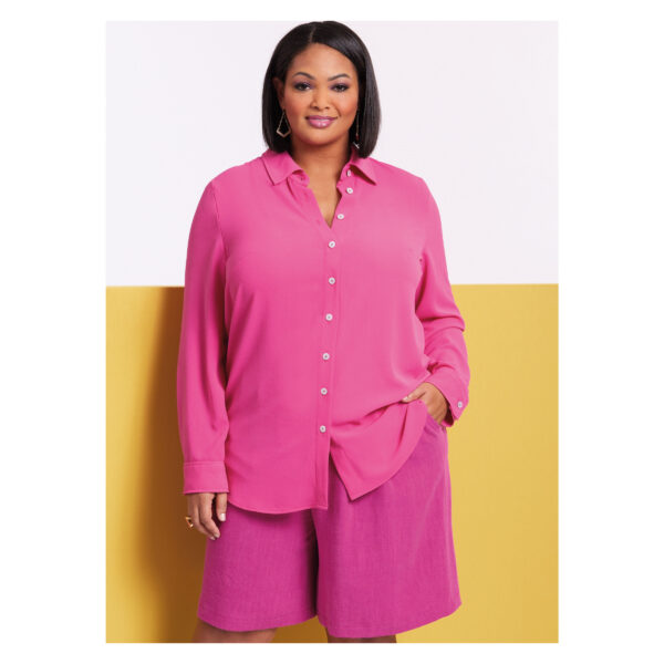 Butterick Schnittmuster - B6947 - Damenshorts und Bluse, starke Größen – Bild 2