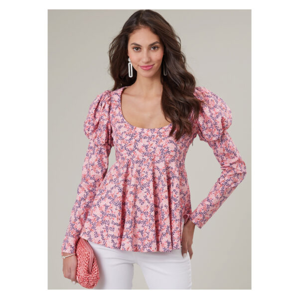 McCalls Schnittmuster M8386 - Bluse mit Schösschen und Puffärmel – Bild 2