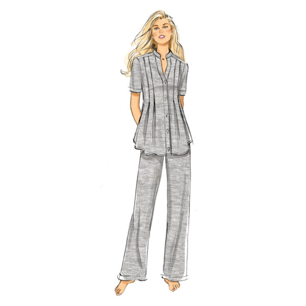 Butterick Schnittmuster - B6945 - Kleid oder Freizeitanzug für Damen – Bild 3