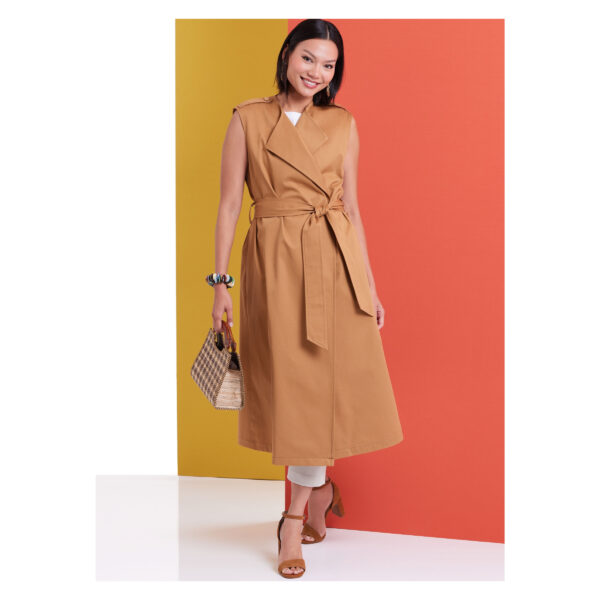 Butterick Schnittmuster - B6948 - Kleid, Bluse, Hose, lange Weste und Mantel – Bild 3