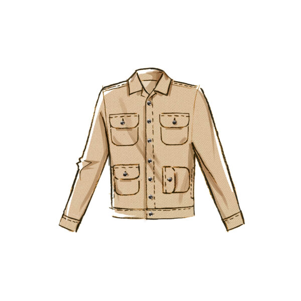 McCalls Schnittmuster M8393 - Herrenjeans und Herrenjeansjacke – Bild 3