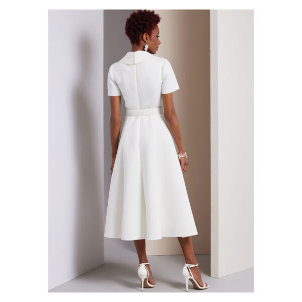 Vogue Schnittmuster V1950 - schlichtes, elegantes Kleid mit Reverskragen – Bild 3