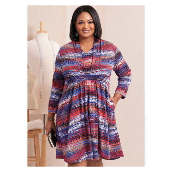 Butterick Schnittmuster - B6941 - Kleid mit Taillenbund, starke Größen – Bild 4