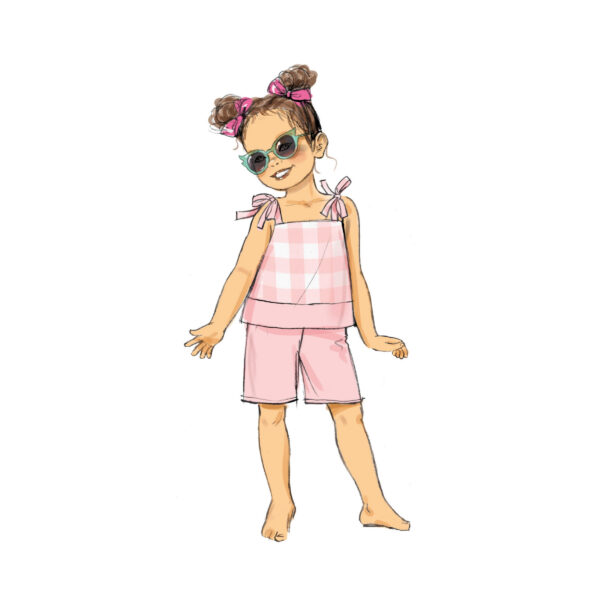 Butterick Schnittmuster - B6952 - Mädchen Sommeroutfit – Bild 4