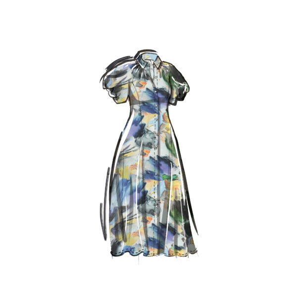 McCalls Schnittmuster M8385 - legeres Sommerkleid mit Raglanärmeln, starke Größen – Bild 4