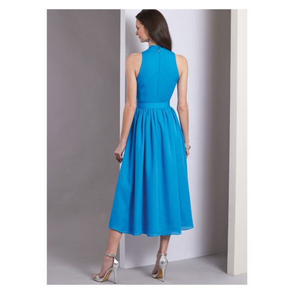 Vogue Schnittmuster V1953 - ärmelloses Sommerkleid mit tiefem Ausschnitt – Bild 4