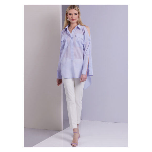 Vogue Schnittmuster V1954 - raffinierte Bluse mit längerem Rückenteil – Bild 4