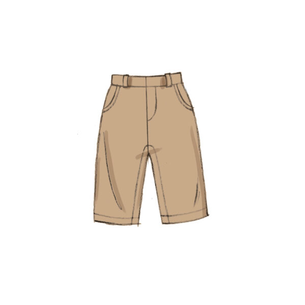 Butterick Schnittmuster - B6949 - Babykombination- Hose und Hemd – Bild 6