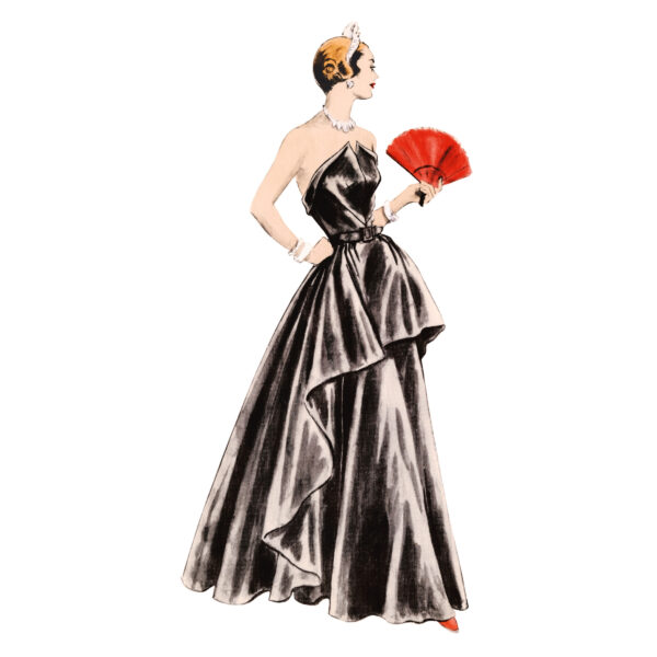 Vogue Schnittmuster V1963 - Vintage - Abendkleid der 40er Jahre – Bild 2