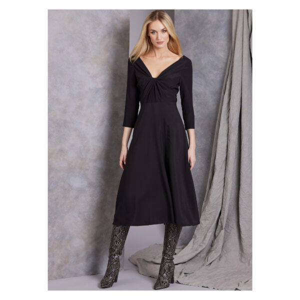 Vogue Schnittmuster V1967 - Kleid mit Verknotung im Vorderteil – Bild 3