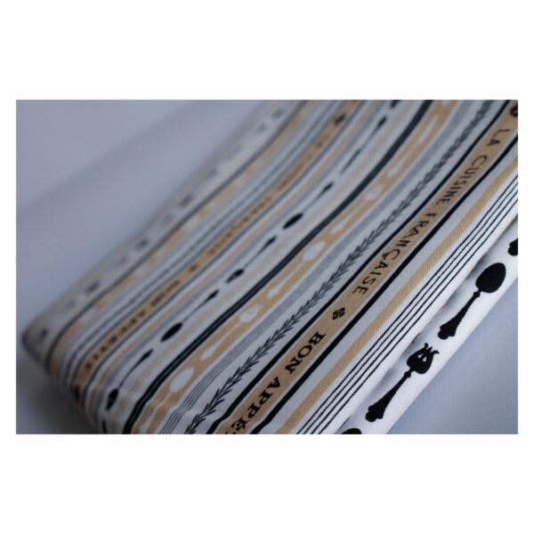 Reststück - Patchworkstoff, Baumwolle, oh la la - 1,50m x 112cm – Bild 2