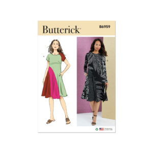 Butterick Schnittmuster - B6959 - Kleid leicht ausgestellt mit Brustabnäher