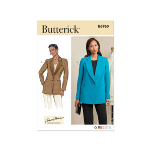 Butterick Schnittmuster - B6960 - Damenblazer mit Reverskragen