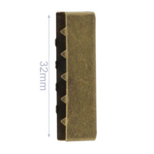 Ab 1.35 EUR - 2/4/10 Endstücke - für 30mm Gurtband - altmessing