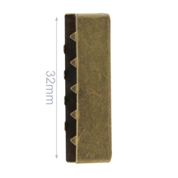 Ab 1.35 EUR - 2/4/10 Endstücke - für 30mm Gurtband - altmessing
