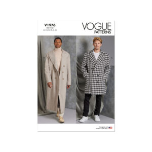 Vogue Schnittmuster V1976 - Herrenmantel, Herrenblazer