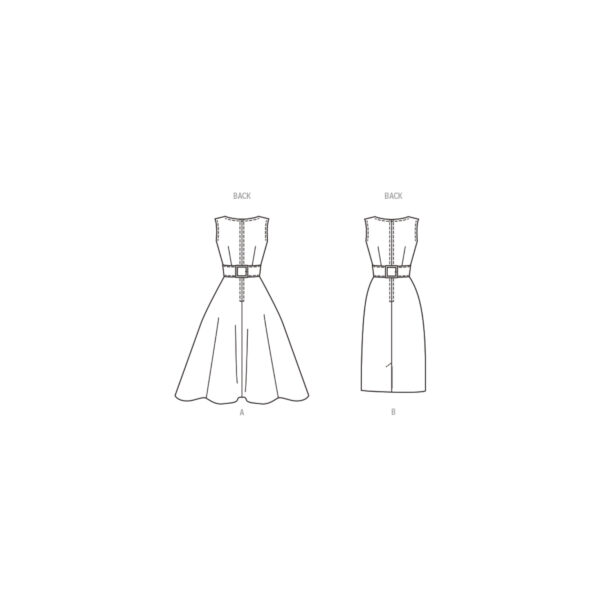Butterick Schnittmuster - B6955 - Retro - Kleid im Stil der 60er Jahre – Bild 6